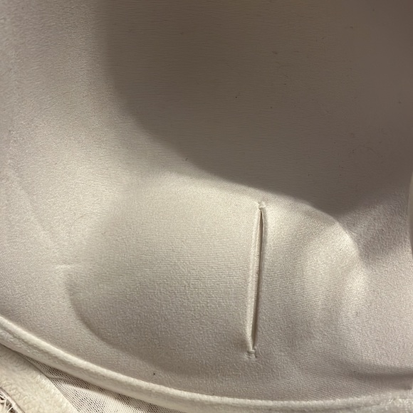 BOGO FREE ALL ITEMS Aerie NWOT 34 D Real Power Plunge off white lace push-up - Picture 8 of 12